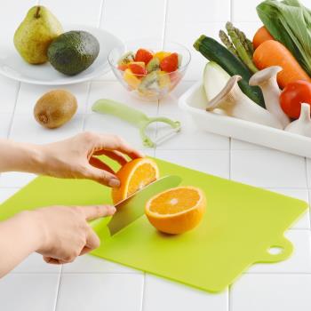 日本進口inomata塑料分類料理軟砧板案板防串味薄型菜板水果砧板