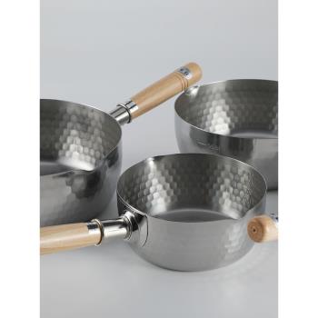 [和風]日本吉川COOK-PAL 不銹鋼木柄雪平鍋日式湯鍋奶鍋煮面鍋