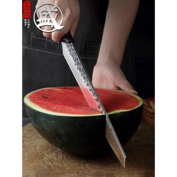 日本風水果刀商用切西瓜專用加長大碼不銹鋼瓜果刀套裝廚房刀具