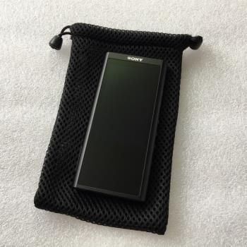 適用索尼ZX300A 蘋果iphone ipod 透氣散熱網袋手機MP3通用收納袋