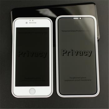 iphone XS MAX XR X蘋果8 plus 7 6s 防窺膜全屏鋼化膜手機保護膜