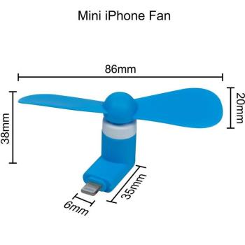 便民外貿高品質USB風扇蘋果手機迷你小風扇靜音隨身電風扇