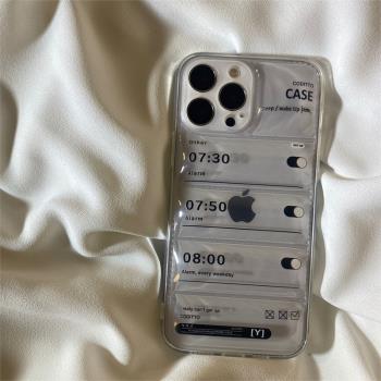 安瑞銘 立體羽絨服氣囊鬧鐘適用iPhone13pro max蘋果11手機殼xr/xsmax/8plus防摔iphone12硅膠保護套X創意