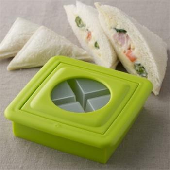 日本貝印 三角口袋三明治模具 4切小號吐司模 便當面包造型模具