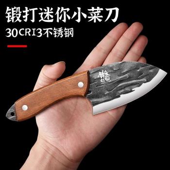 戶外水果刀家用鍛打小菜刀廚房切片刀殺魚刀迷你小刀具宿舍瓜果刀