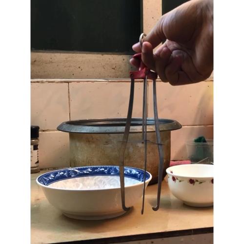 三角抓盤夾取碗器不生銹夾防燙鍋夾三爪夾盤子夾提碗神器廚房三腳