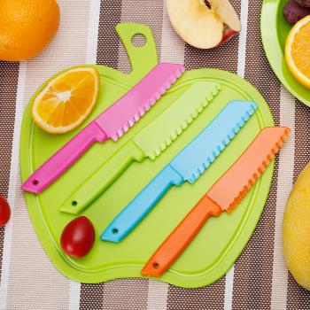 兒童塑料刀幼兒切水果小刀子寶寶輔食安全水果刀削皮刀塑料刀具