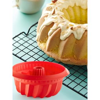 西班牙LEKUE樂葵戚風蛋糕模小紅模薩瓦林468寸食品級硅膠烘焙工具