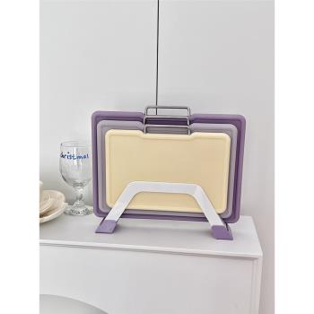 紫色分類組合菜板輔食嬰兒雙面塑料長方形砧板家用抗菌防霉菜板