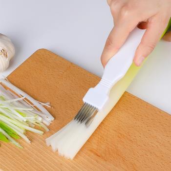 家用廚房切絲刀小蔥切絲刀切菜器洋蔥切絲刀創意小工具切蔥絲神器