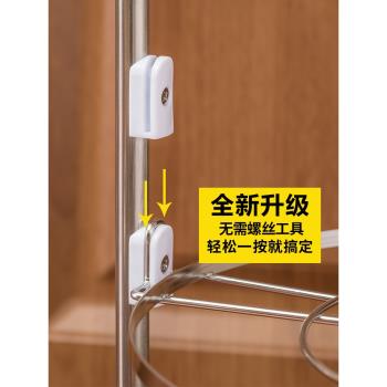 廚房鍋架多層放鍋的架子家用多功能三角收納架置圓形不銹鋼置物架