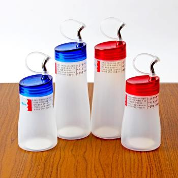 韓國進口BEST不銹鋼嘴擠壓瓶沙拉瓶液體調料瓶塑料沙拉瓶擠醬瓶1P