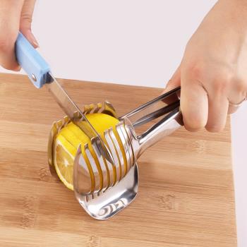 304不銹鋼切檸檬工具 番茄檸檬切片器 西紅柿分割器 廚房小工具