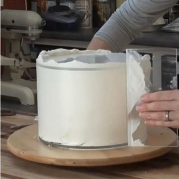 手殘黨抹面神器烘焙新手奶油抹平工具蛋糕刮奶油刮刀6寸8寸帶視頻