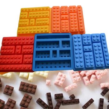 樂高積木冰格lego機器人小冰塊模巧克力啫喱立體橡皮翻糖矽膠模具
