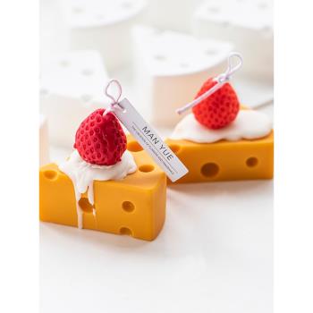 蔓玥 創意奶酪芝士裱花DIY香薰蠟燭蛋糕硅膠模具食品級烘焙螺紋