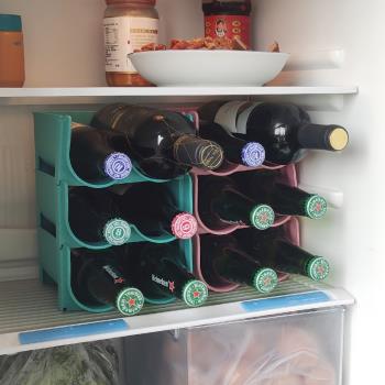 冰箱內飲料啤酒收納架可疊加收納盒加大儲藏空間放更多創意置物架