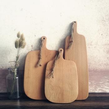 初木原品 櫸木整木面包木板 砧板菜板水果寶寶輔食板切菜實木托盤