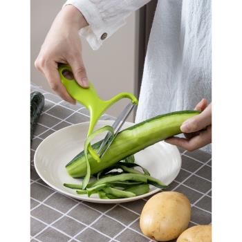 日本進口家用大頭菜卷心菜蔬菜瓜果刨刀黃瓜白菜刨絲器水果削皮刀