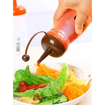 日式醬油壺醋壺塑料調料壺尖嘴擠壓瓶蜂蜜分裝巧克力擠醬瓶沙拉瓶