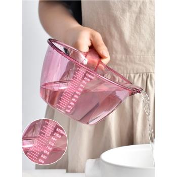 家用款式透明帶刻度水瓢塑料加厚廚房用品舀水勺食品級大號舀水瓢