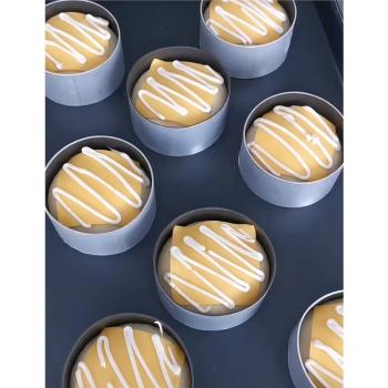 風和日麗多肉大鼓包烘焙模具圓形10CM蛋糕花色面包圈鋁合金圓柱模