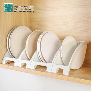 日本進口廚房放碗架子瀝水架碗碟收納架零食袋調料包整理置物架