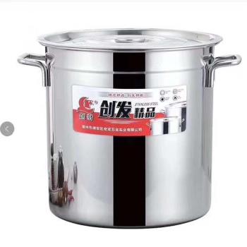 創發加厚不銹鋼湯桶商用學校廚房打飯桶油桶米桶水桶開提水桶粥桶