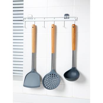 硅膠鏟不粘鍋專用鍋鏟套裝家用耐高溫炒勺湯勺炒菜鏟子木勺子廚具