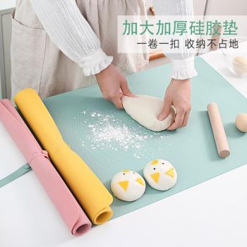 揉面墊硅膠食品級加厚硅膠墊家用搟面和面墊防滑案板面板烘焙工具