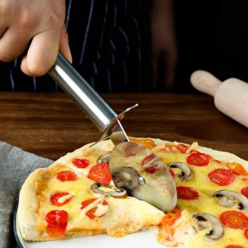 烘焙diy工具披薩輪刀比薩光刀起酥輪刀披薩刀切刀滾刀不銹鋼烘焙