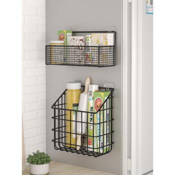 冰箱置物架側面收納神器多功能廚房調料用品家用大全免打孔壁掛架