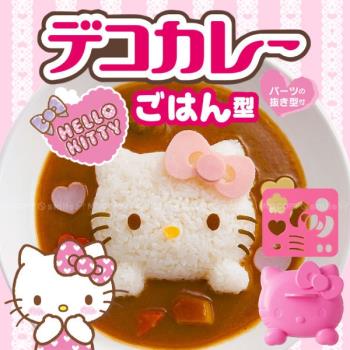 新款kt飯團模具大號KT貓造型米飯diy咖喱飯蓋澆飯卡通便當工具