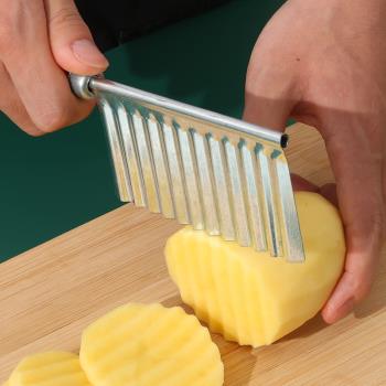 狼牙土豆刀波紋波浪刀廚房家用切菜神器花式切條器薯條洋芋專用切