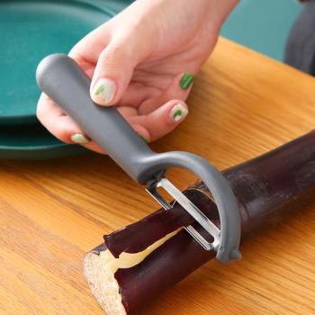 廚房削皮刀家用水果刀削皮神器土豆刮皮刀不銹鋼刨皮刀削蘋果瓜刨