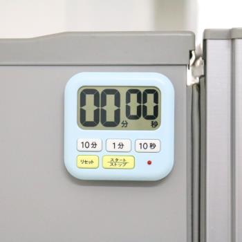 日本LEC家用定時器 廚房秒表倒計時器學生大屏幕電子提醒定時鬧鐘