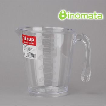 日本進口inomata廚房大容量塑料量杯1000ml計量杯刻度杯水杯水杯