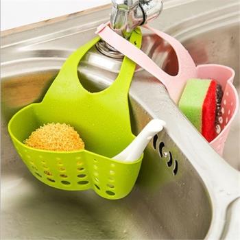 水槽瀝水架 洗碗收納掛籃掛袋海綿瀝水籃廚房用品置物架水龍頭