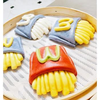 麥當勞薯條模具卡通饅頭模具包子花樣面食家用磨具足球風車