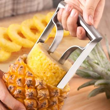 削菠蘿刀削皮神器不銹鋼全自動水果蜜去皮取肉去眼機器懶人的工具