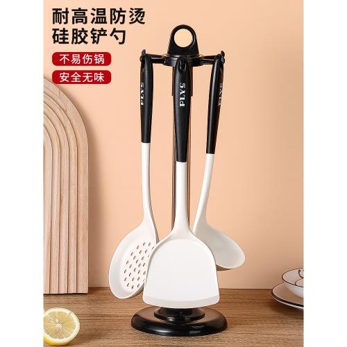 硅膠鍋鏟套裝家用輔食不粘鍋專用鏟耐高溫食品級炒菜鏟子湯勺廚具|烹飪湯匙鏟|ETMall東森購物網