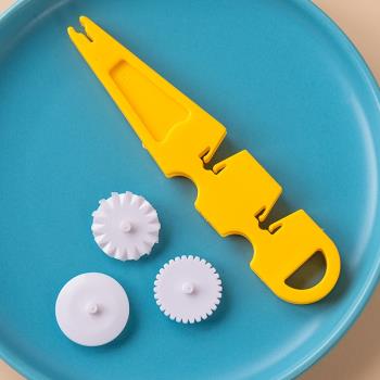 翻糖蛋糕烘焙DIY工具切割壓邊滾輪餅干直輪刀彎輪刀波浪印花模具