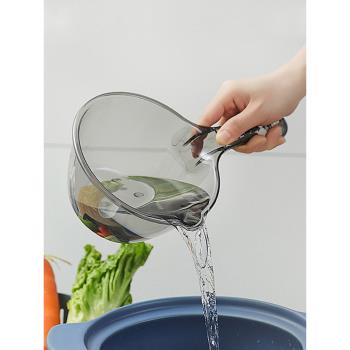 水瓢家用廚房加厚塑料水勺洗澡舀水勺水漂舀子長柄創意洗頭水勺子