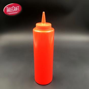 進口TableCraft塑料12oz尖頭擠醬瓶番茄醬沙拉醬芥末醬尖嘴擠壓瓶