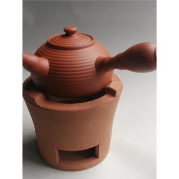 紅泥爐紫砂壺炭爐茶爐橄欖碳爐小火爐老式炭爐煮茶壺潮州工夫茶爐