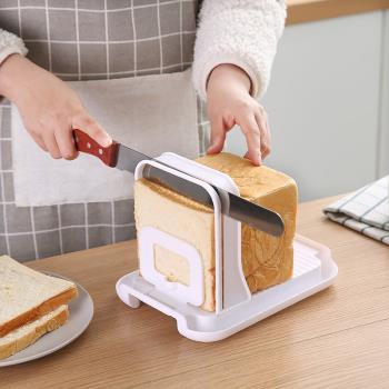 廠家直銷面包切片器土司吐司方包切割架烘焙工具面包刀（中號）