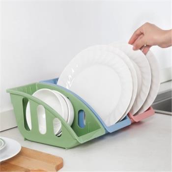 廚房置物架子餐具洗放盤子置放帶卡槽碗碟收納架碗柜水槽瀝水碗架