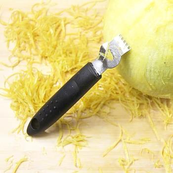 不銹鋼柚子皮刀 檸檬皮刨絲器 橙子刨皮刀 多功能蔬果刮絲器實用