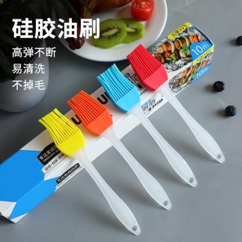 矽膠油刷子家用耐高溫廚房烙餅不掉毛燒烤刷子烘焙食品食用小刷子