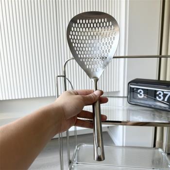 笊籬316不銹鋼撈面勺廚房家用一體成型漏勺神器長柄煮面網撈過濾